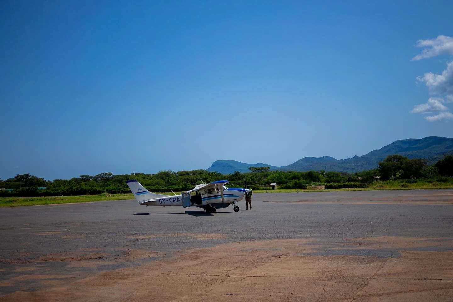 Mission airplane in Africa